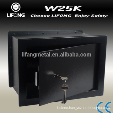 Mechanical key wall mounted safe box with leaf shape keys